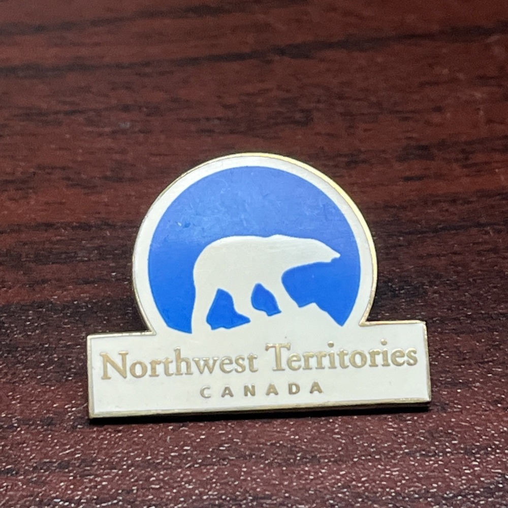 Northwest Territories Canada Polar Bear Lapel Hat‎ Pin